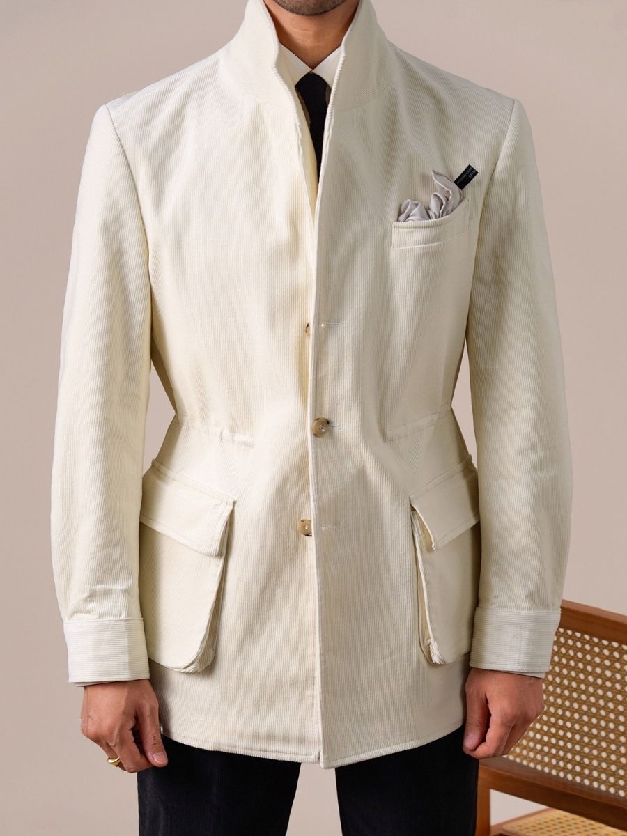 Marini Textured Corduroy Blazer