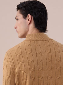 Marini Cable Knit Button Sweater