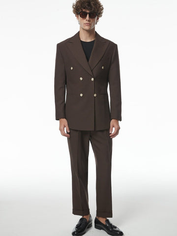 Marini Modena Double-Breasted Linen Blazer