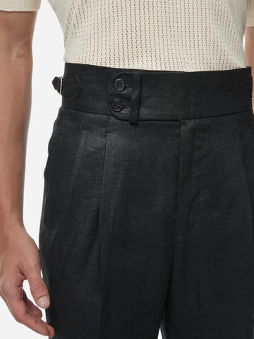 Marini Capri High Waist Trousers 100% linen