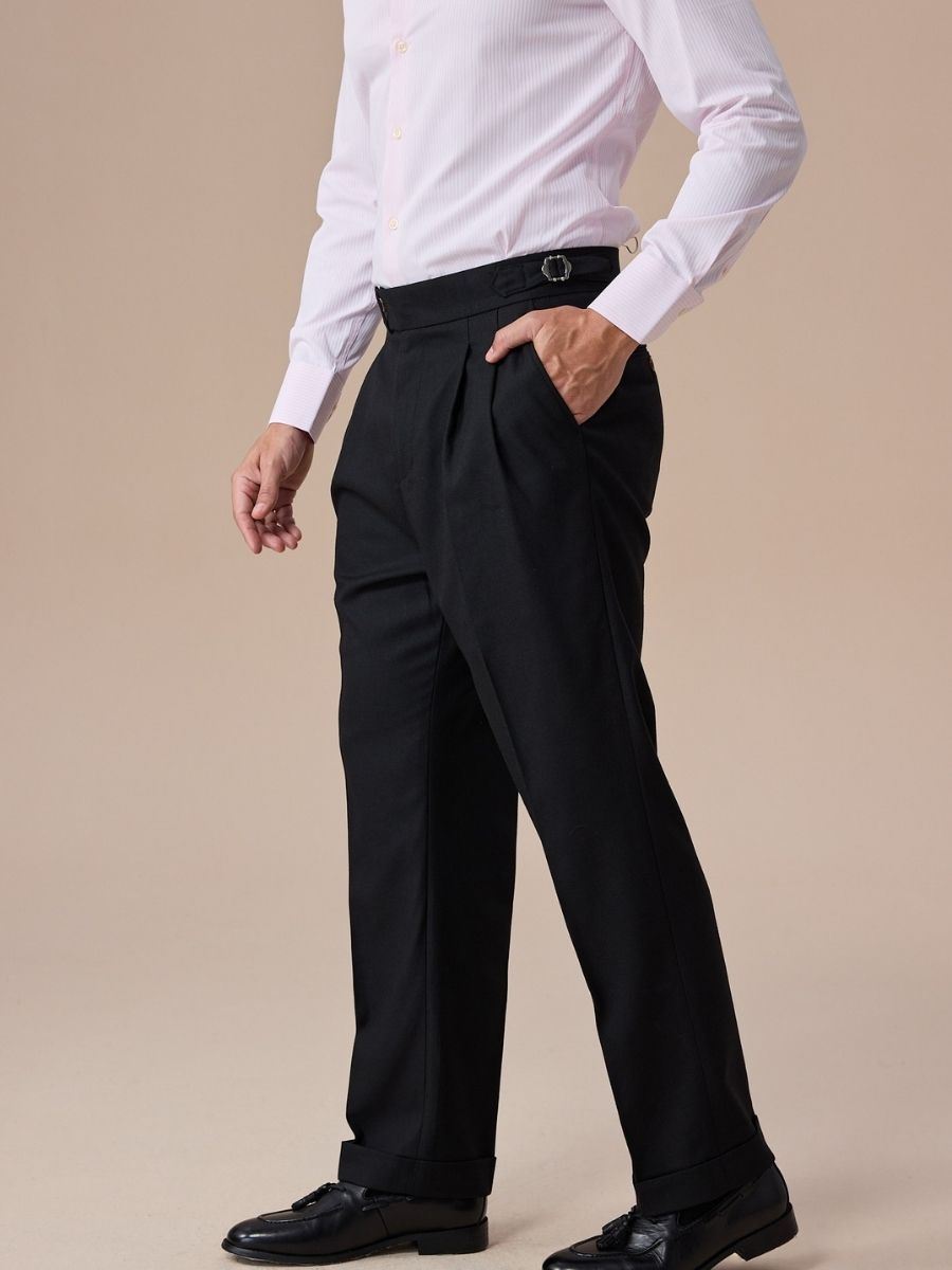 Marini Dervio High Waisted Double Pleated Pants