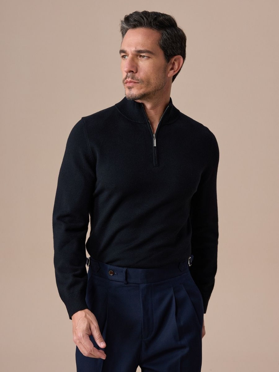 Marini Half-Zip Knit Sweater