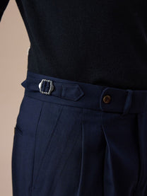 Marini Dervio High Waisted Double Pleated Pants