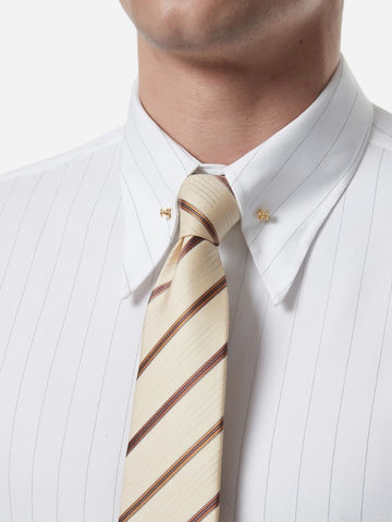 Marini Italian Wrinkle-Free Striped Long-Sleeve Shirt