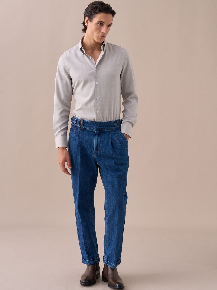 Marini Isernia Relaxed Fit Denim Trousers