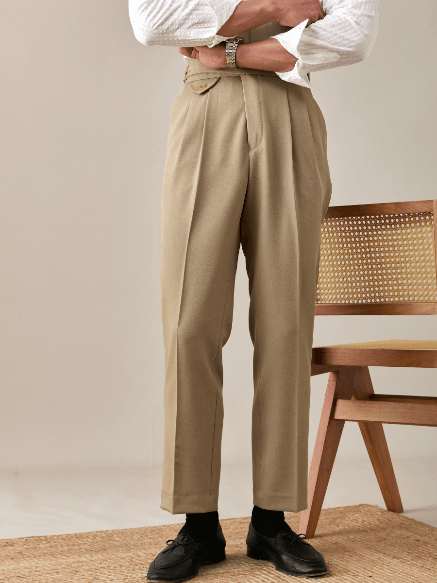 Marini Mantova Classic High-Waisted Tailored Trousers