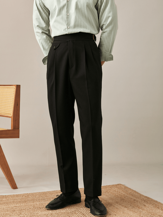 Marini Mantova Classic High-Waisted Tailored Trousers