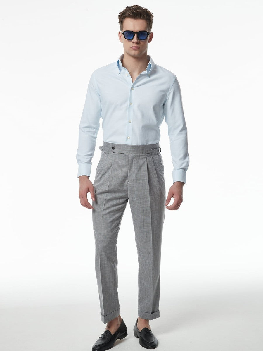 Marini Verona Striped High-Waist Trousers