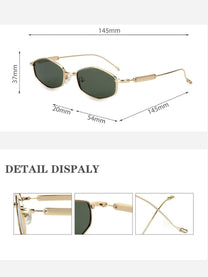 Marini Polygon Metal Sunglasses