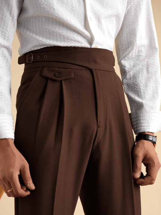 Marini Sorano High-Waist Tailored Trousers