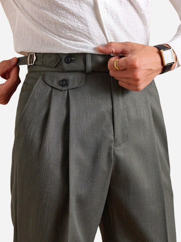 Marini Lissone High-Rise Pleated Trousers