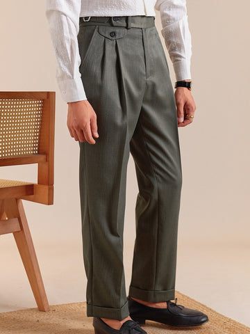 Marini Lissone High-Rise Pleated Trousers