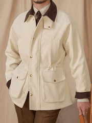 Retro British Corduroy Collar Jacket 100% cotton