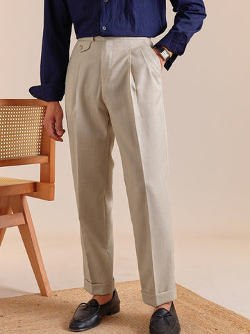 Marini Lissone High-Rise Pleated Trousers