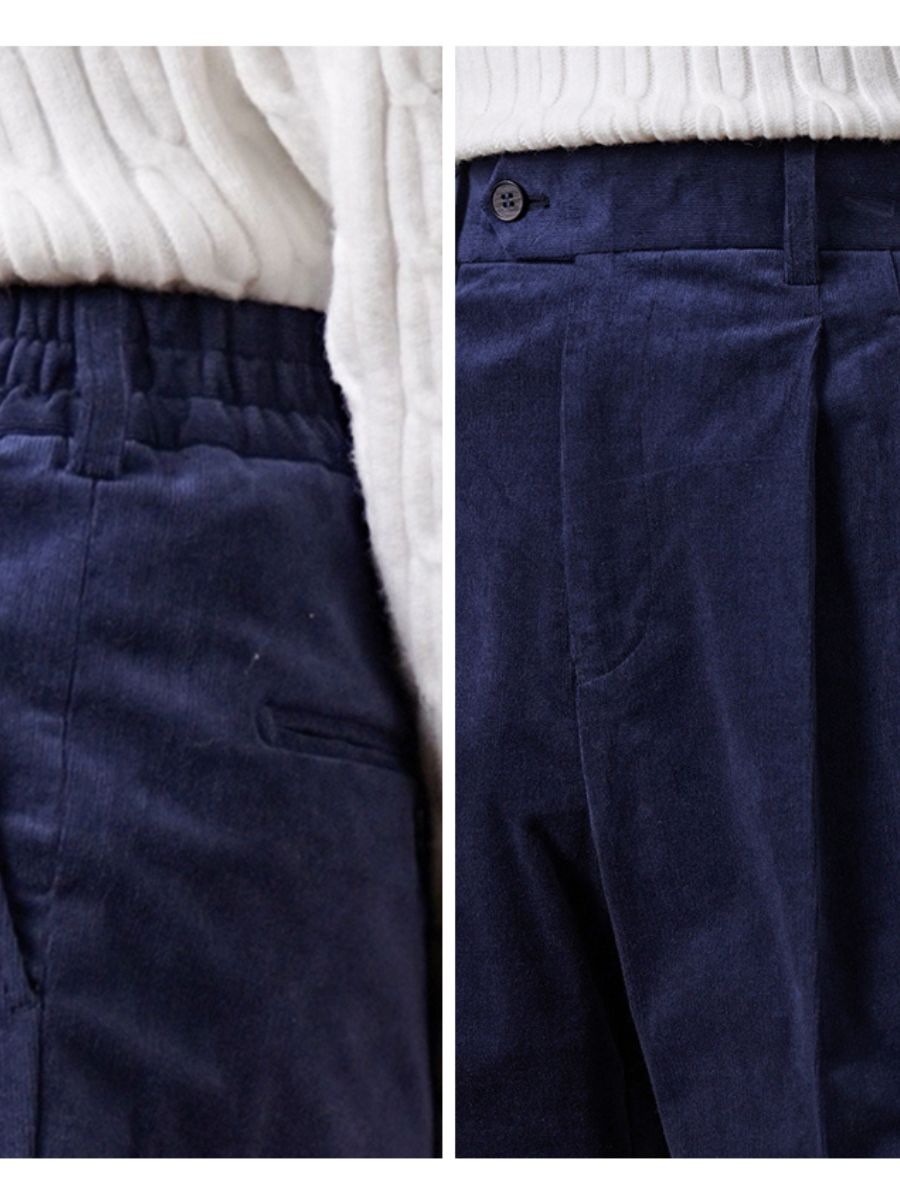 Marini Luni High-Waisted Corduroy Trousers