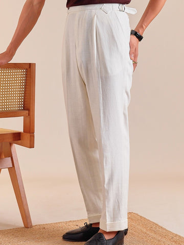 Marini PortoFino Linen-Blend Trousers