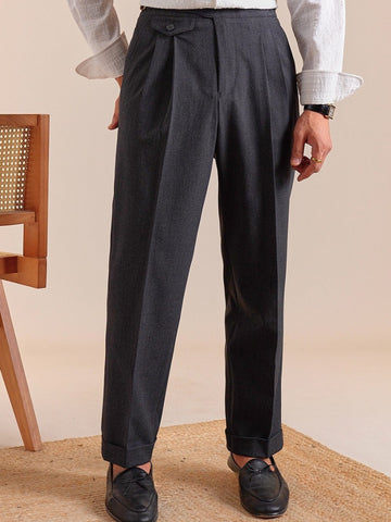 Marini Valdora Double-Pleat Wide Trousers