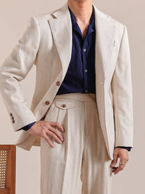 Marini Napoli High Waisted Linen Gurkha Pants