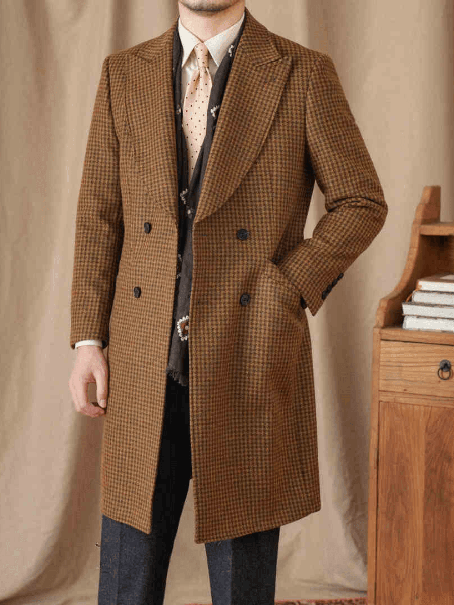 Marini Gentleman Double-Breasted Wool Coat