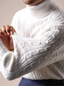 Marini Structure Wool Turtleneck Sweater