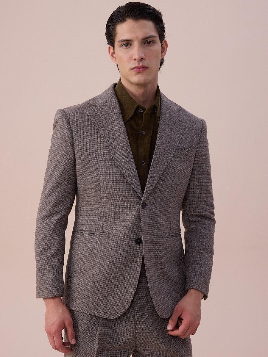Marini Bergamo Single-Breasted Wool Blazer
