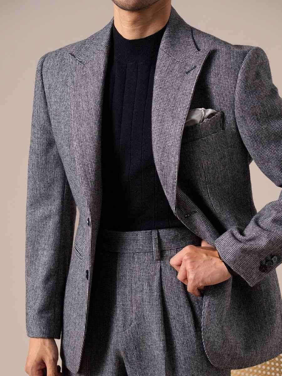 Marini Udine Single-Breasted Wool Blazer