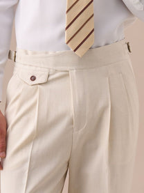 Marini Valdora High Waisted Double Pleated Gurkha Pants