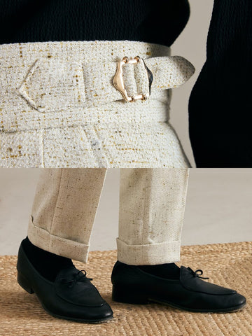 Marini Amalfi High-Waist Linen Trousers