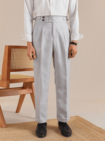 Marini Viterbo High Waisted Double Pleated Pants