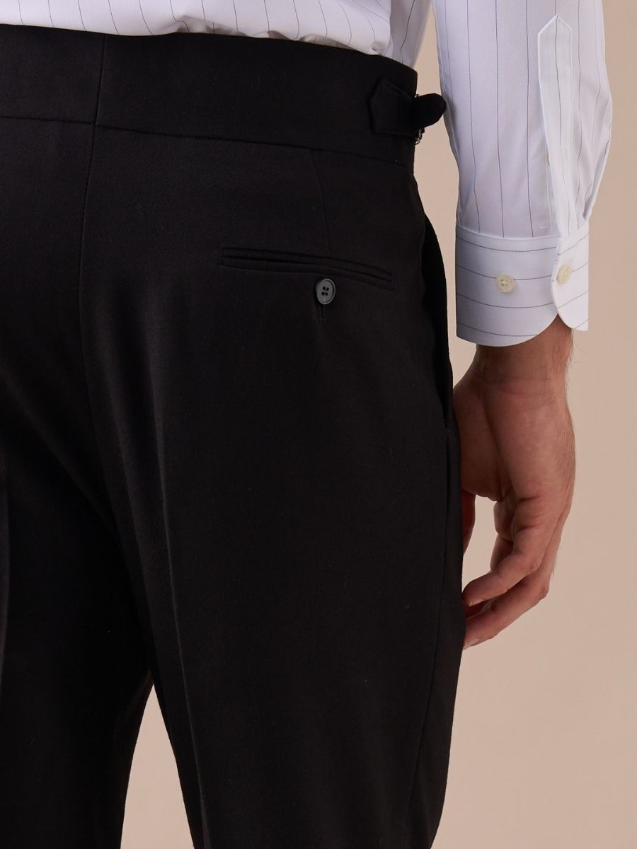Marini Napoli High Waisted Double Pleated Pants