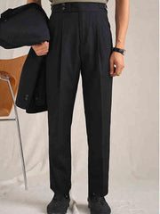 Elite Double Button Business Casual Trousers - Non-Iron