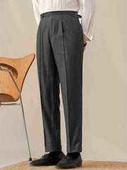 Marini Venezia Wool-Blend Striped Trousers