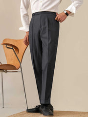 Marini Venezia Wool-Blend Striped Trousers