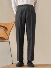 Marini Venezia Wool-Blend Striped Trousers