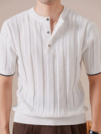 Marini Linen Coastline Henley Shirt