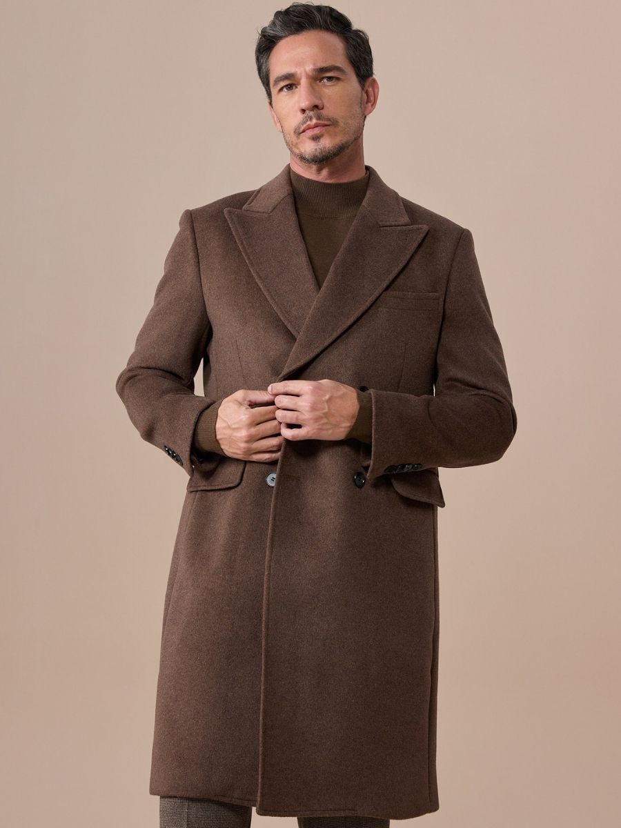 Marini Wool Blend Chesterfield Overcoat