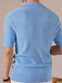 Marini Lyocell Cuban-Collar Polo
