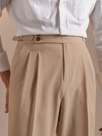 Marini Molfetta High Waisted Double Pleated Pants