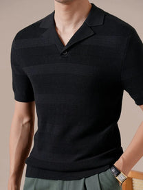 Marini Lyocell Cuban-Collar Polo