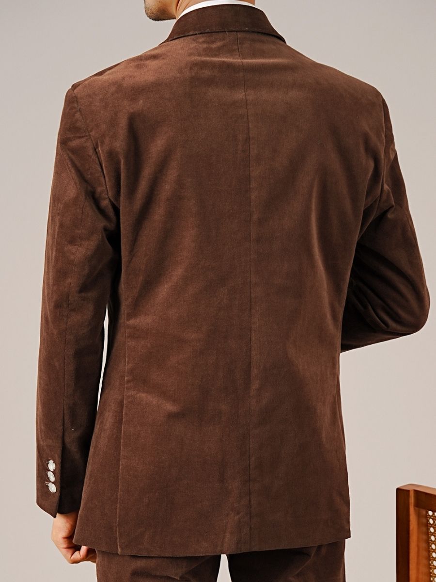 Marini Luni Corduroy Single-Breasted Blazer