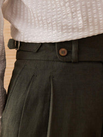 Marini Capri High Waisted Linen Pants