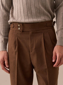 Marini Napoli High Waisted Double Pleated Pants