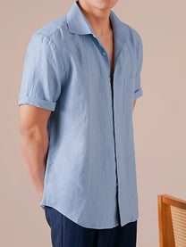 100% Linen Short-Sleeve Shirt