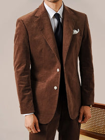 Marini Luni Corduroy Single-Breasted Blazer