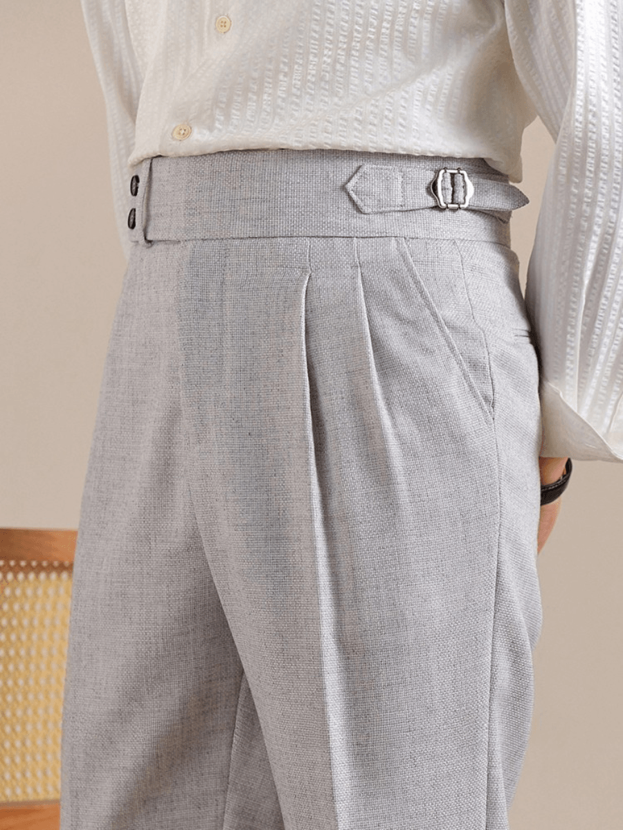 Marini Viterbo High Waisted Double Pleated Pants