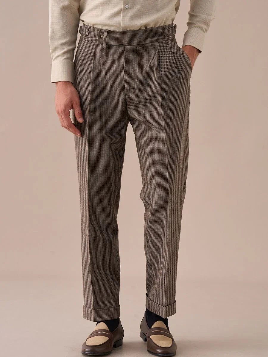 Marini Ravenna High Waisted Double Pleated Pants