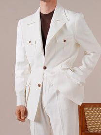 Marini PortoFino Linen Blend Safari Blazer