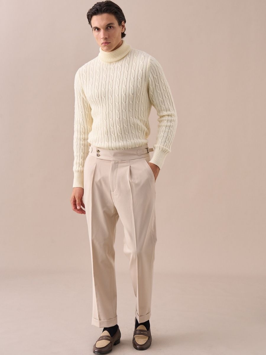 Marini Palena High Waisted Pleated Pants