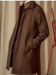 Marini Classic Wool Blend Balmacaan Coat