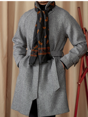 Marini Classic Wool Blend Balmacaan Coat